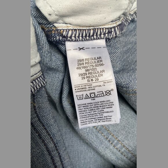 GAP Mom Medium Wash Jean High Rise Size 29 8R - Picture 6 of 6